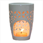 white essential oil candle diffuser