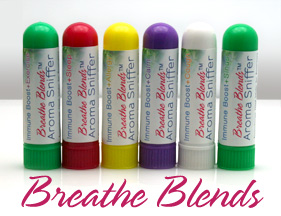 Aromatherapy Inhalers by Breathe Blends Inc -- for physical and emotional health and well-being.