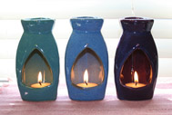 Hand-made ceramic aromatherapy candle diffusers